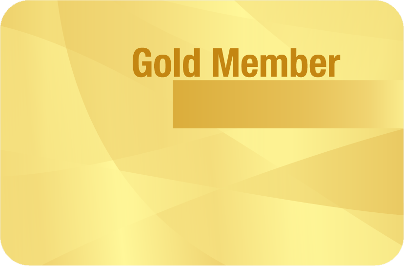Gold membership card for PageRankCafe, offering premium benefits, maximum discounts, and exclusive features.